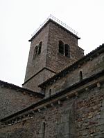 Gourdon, Eglise romane Notre-Dame de l'Assomption, clocher (1)